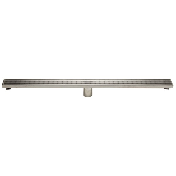 Alfi Brand 36" Modern SS Linear Shower Drain W/ Groove Lines ABLD36D - main
